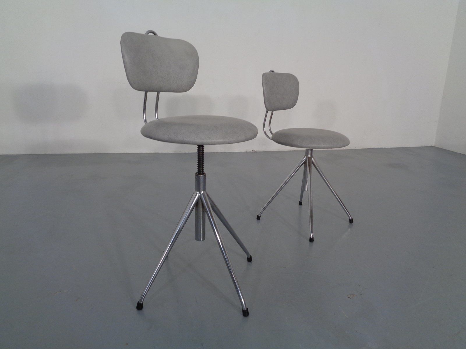 Adjustable Swivel Chairs, 1960s, Set Of 2 photo vinterior