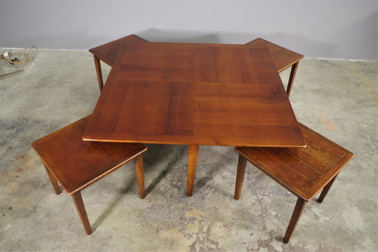 Set Of 5 Low Coffee Tables, 1970s photo furniture