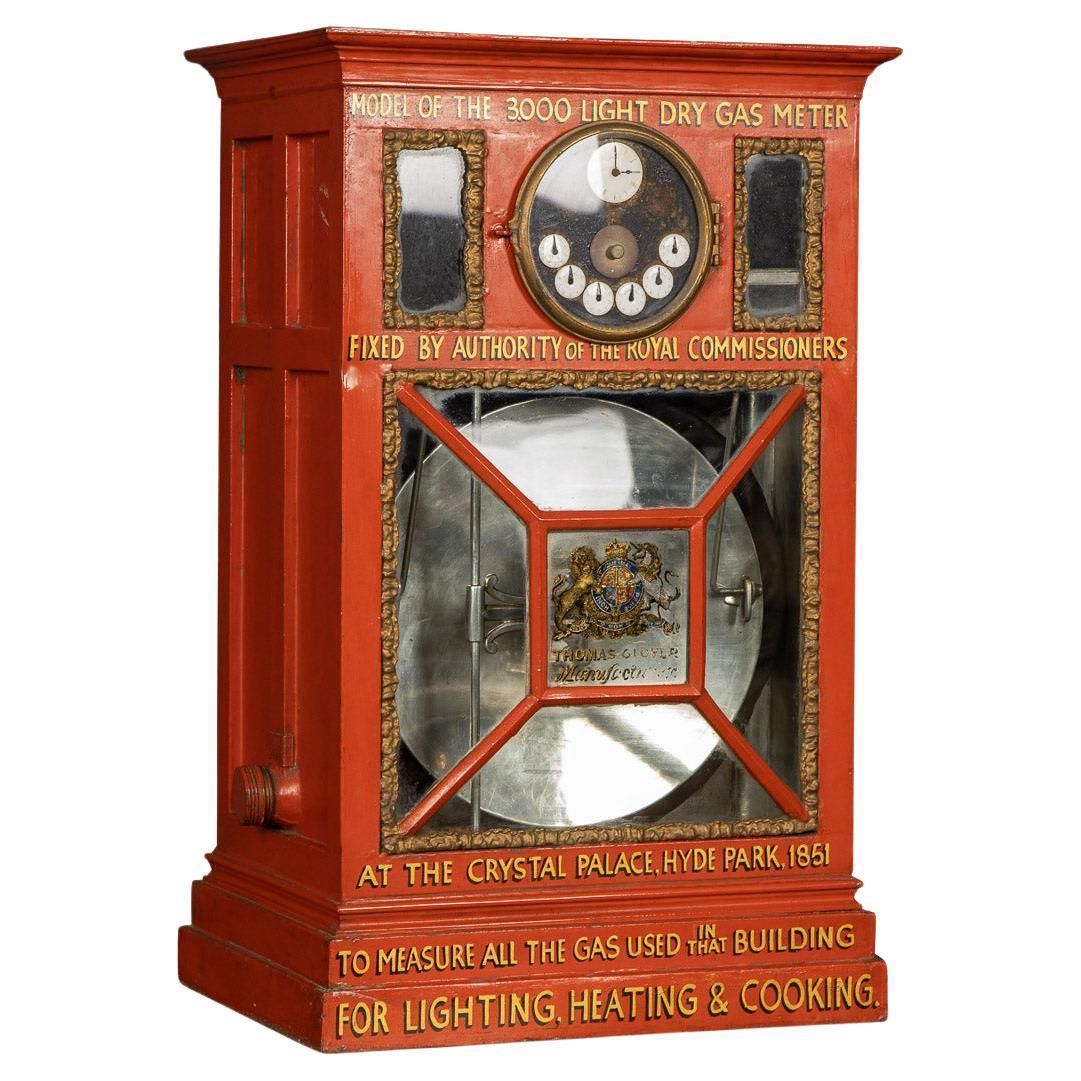 19th Century Victorian Scale Model Of A Gas Meter, Crystal Palace Expo, C.1851