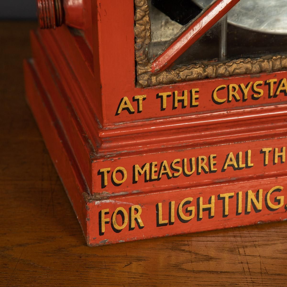 19th Century Victorian Scale Model Of A Gas Meter, Crystal Palace Expo, C.1851 photo vintage