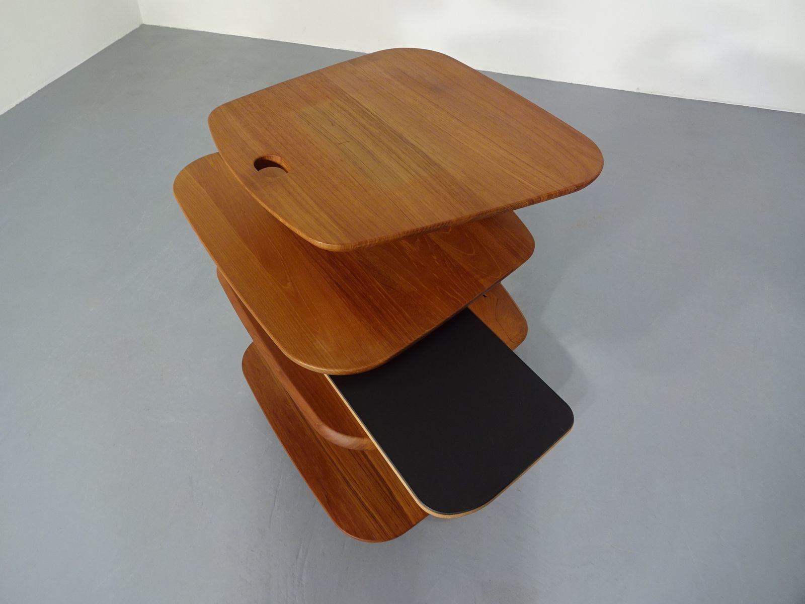 photo vinterior Tiered Console Table By Aksel Kjersgaard For Odder Adjustable, 1970s