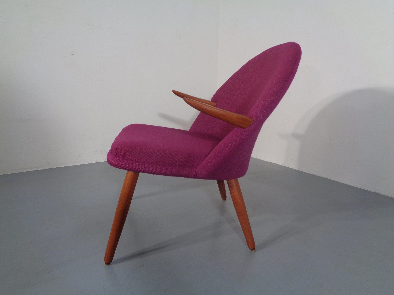Danish Teak Armchair By Kurt Olsen For Glostrup, 1950s photo Furniture