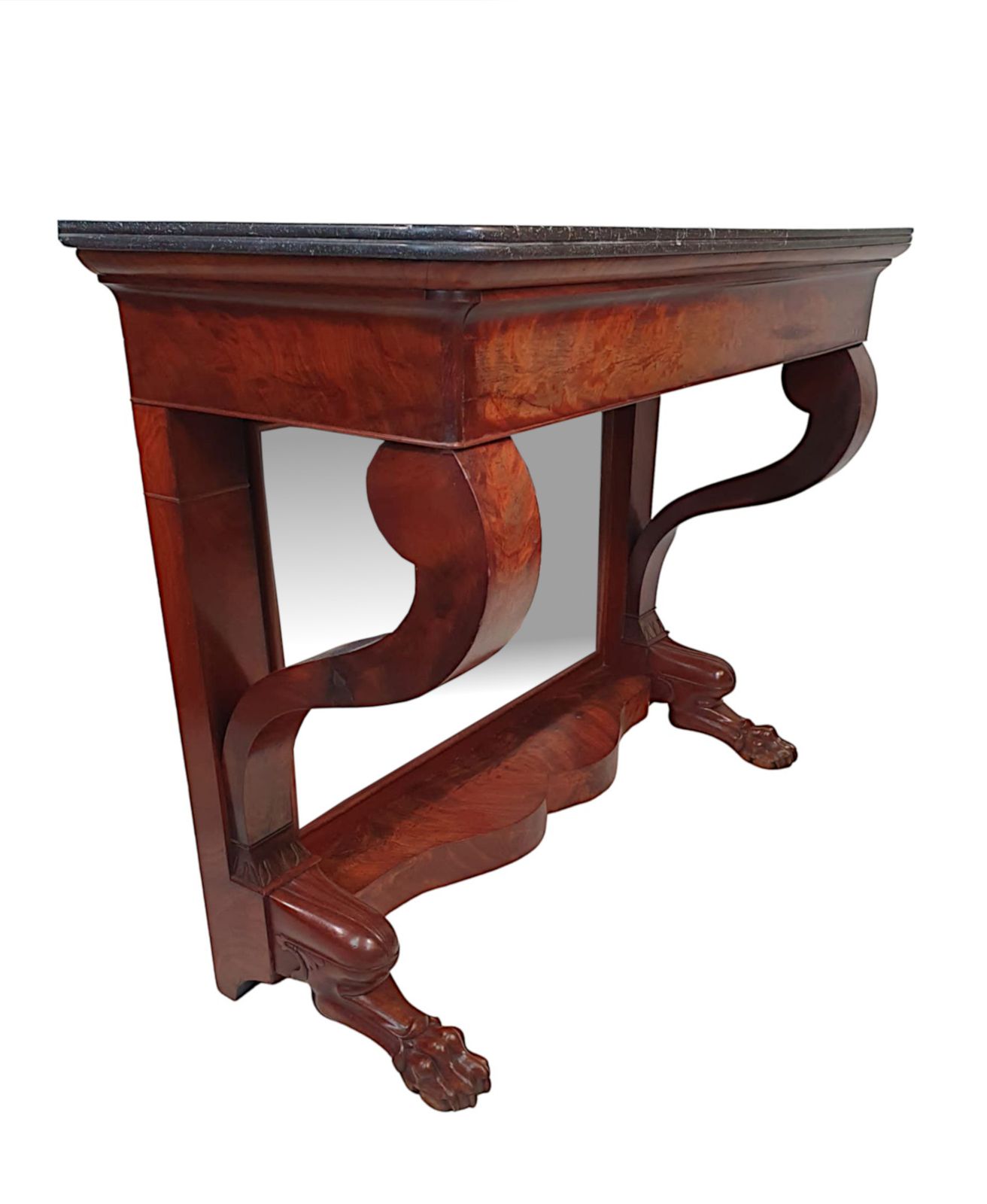 A Superb 19th Century Marble Top Console Table photo furniture