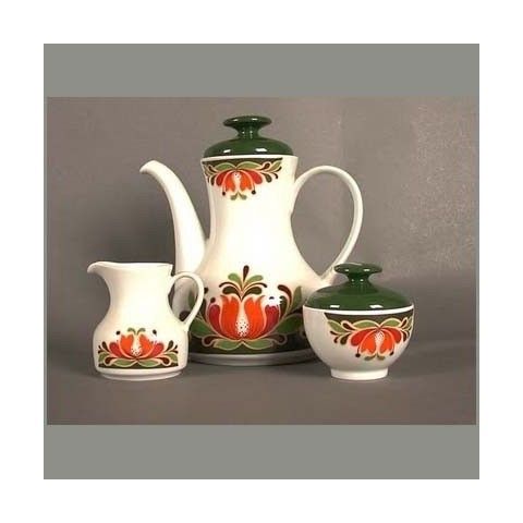 Vintage. Tableware, Set Of Coffee For Eight Persons. 1970. photo vintage