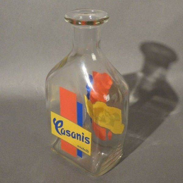 Advertising Glass Bottle From Casanis Anisette. France 1950   1960 photo furniture