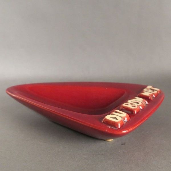 Very Rare Advertising Ashtray From Dubonnet. France 1950   1959 photo furniture