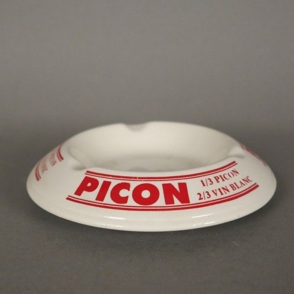 Ceramic Advertising Ashtray From Picon. France 1960   1970 photo for sale