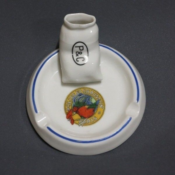 Poliet Advertising Porcelain Ashtray. 1950   1955. photo Home Decor