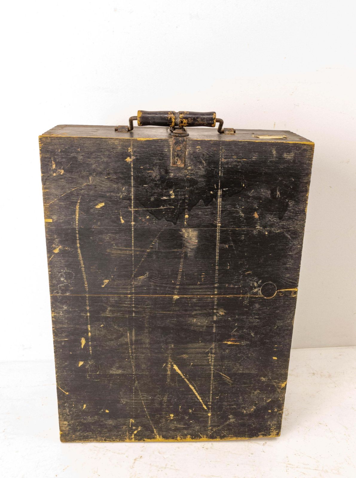 Valise d'écolier français en pin de style Napoléon III, vers 1900 photo 350.2