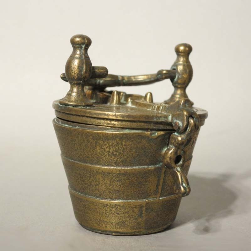 Antique 19th Century Set Of Brass Nesting Weights photo for sale