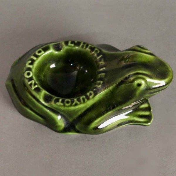 Advertising Ceramic Ashtray By L'heritier Guyot France 1950  1959 photo furniture