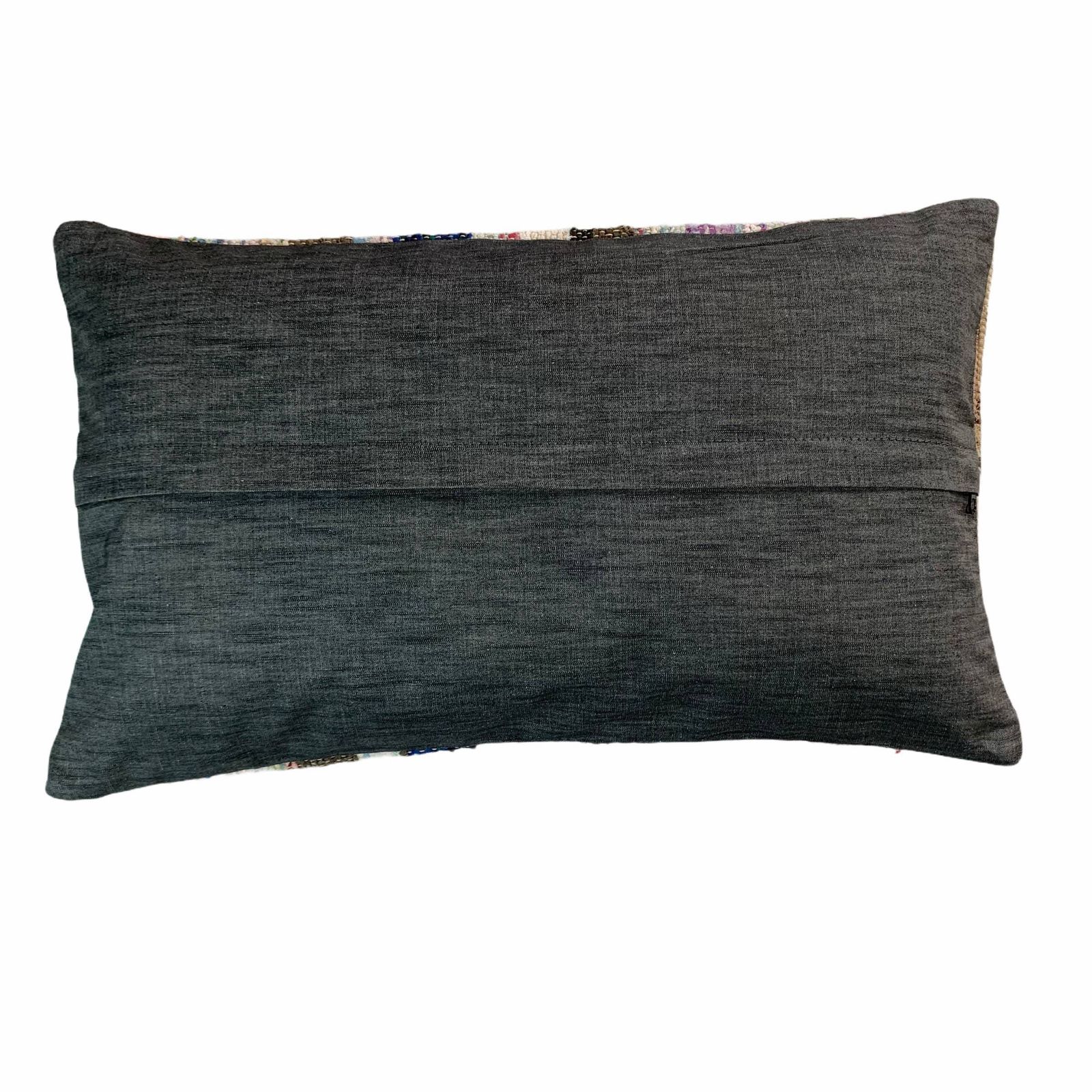 Vintage Kilimkussen, 30x50 Cm – Boho Kussen, 12''X 20'' – Bohemian Woonkussen – Kilim Zitkussen – Groot Handgemaakt Kussenhoesje photo Textiel