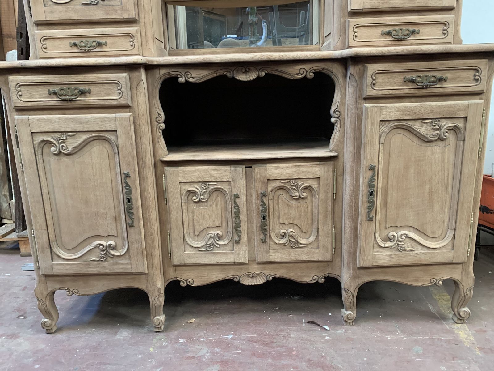 Buffet Two Bodies Louis XV Style In Solid Oak XX Century photo buy