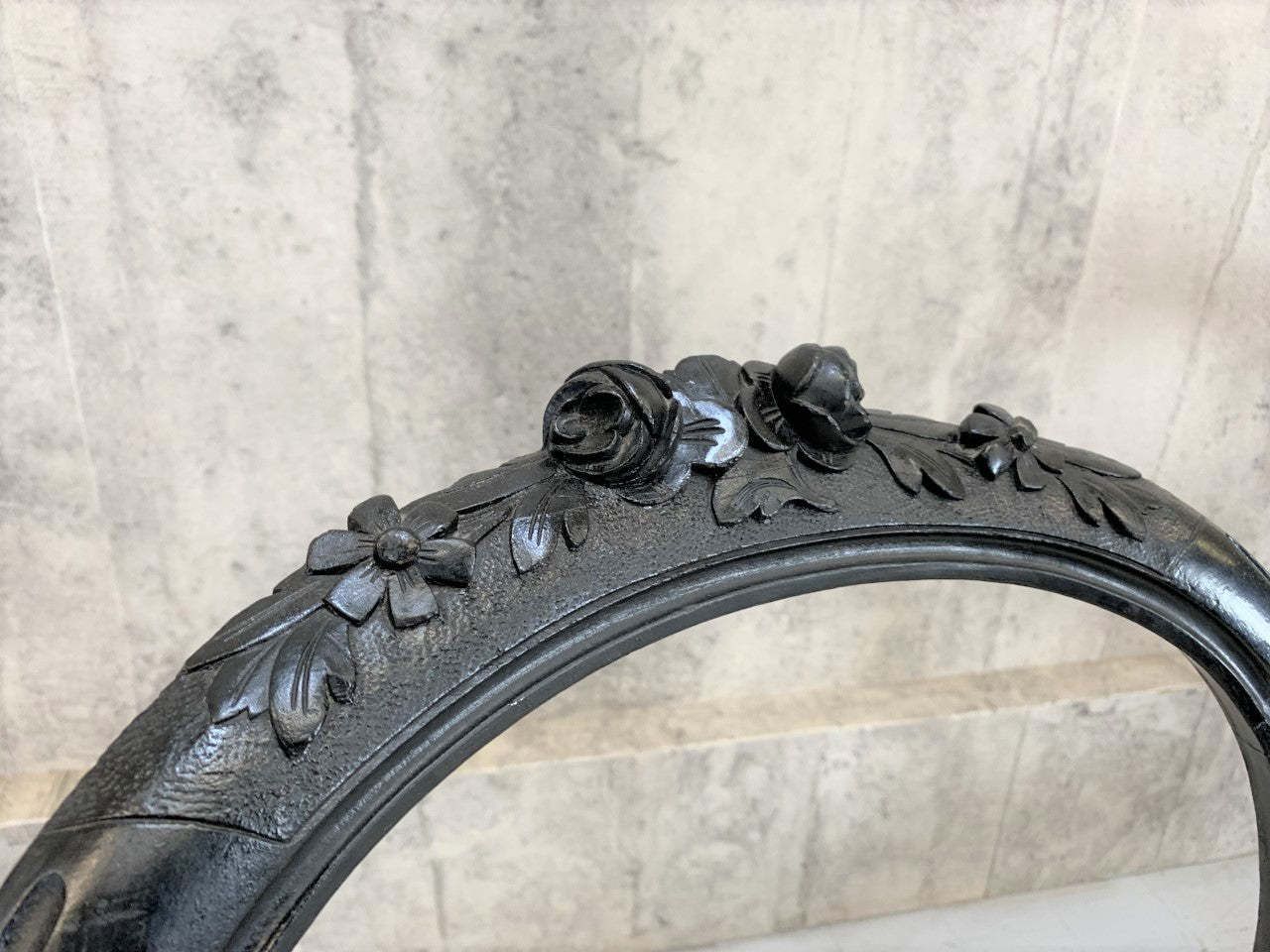Set Of 4 Of Ebonised Napoleon III Hand Carved Balloon Chairs To Reupholster photo for sale