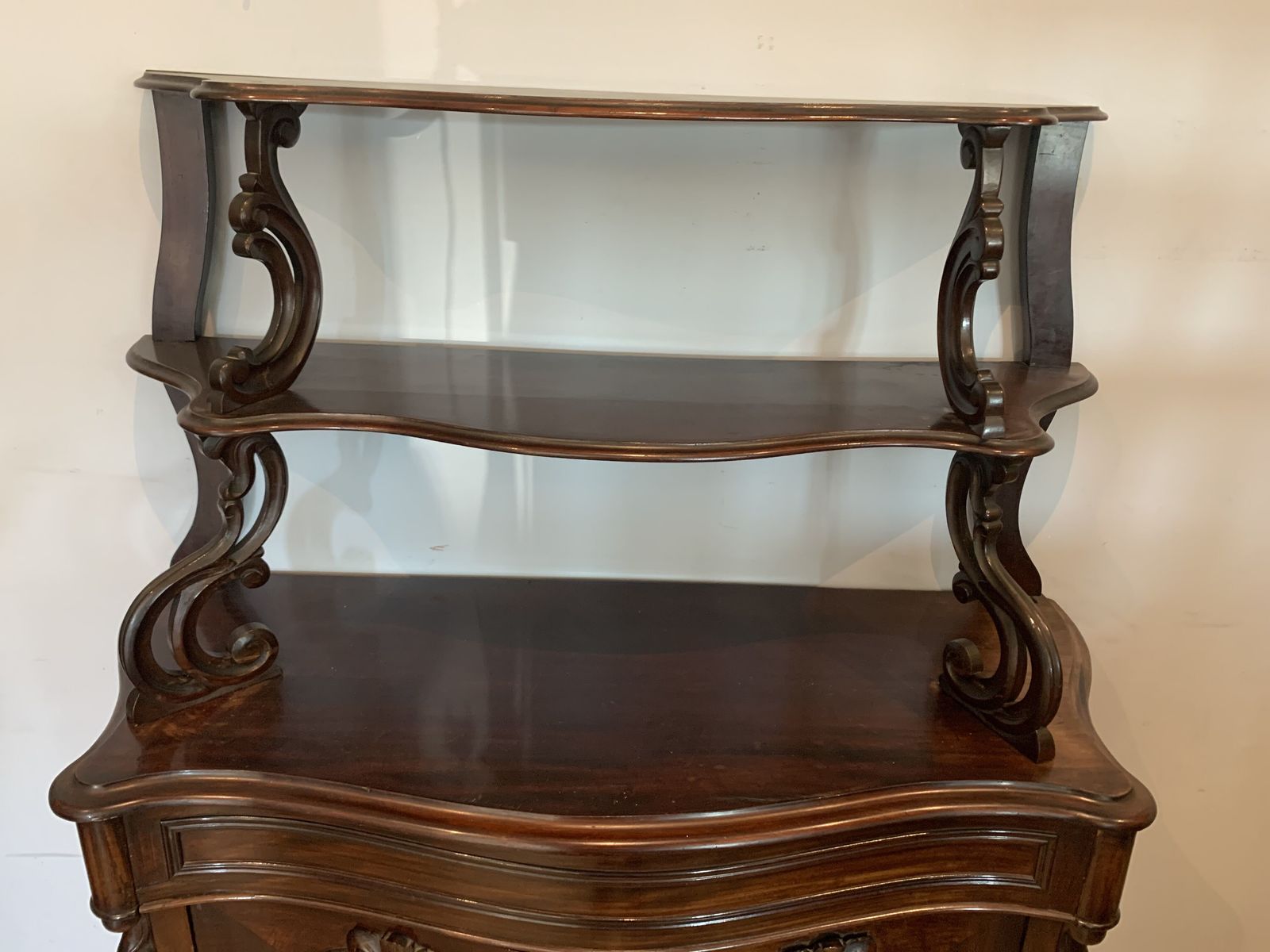 Louis Philippe Dresser In Mahogany And Veneer, 19th Century photo vintage