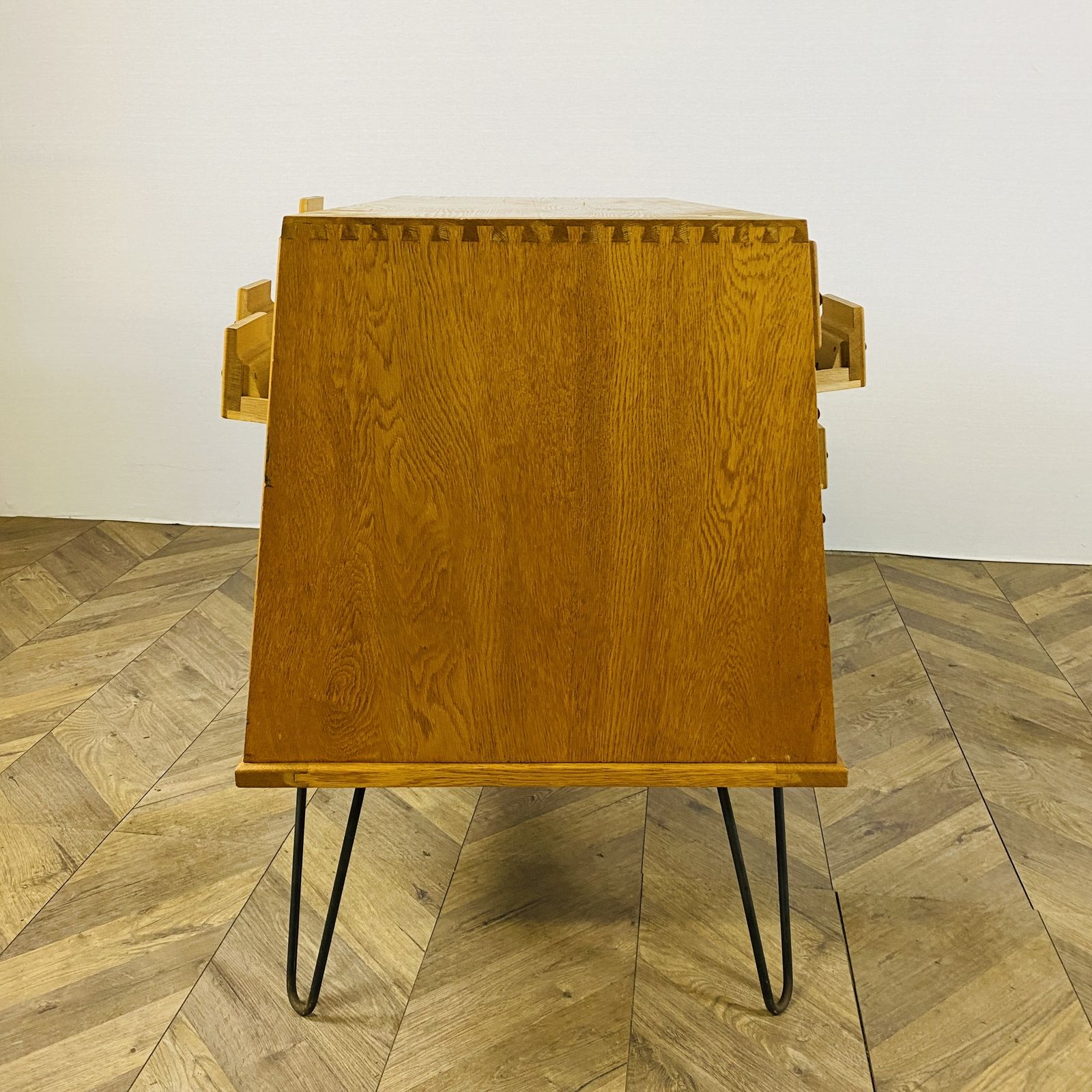 Mid Century Oak 24 Drawer Index Card Filing Cabinet, Double Sided photo furniture
