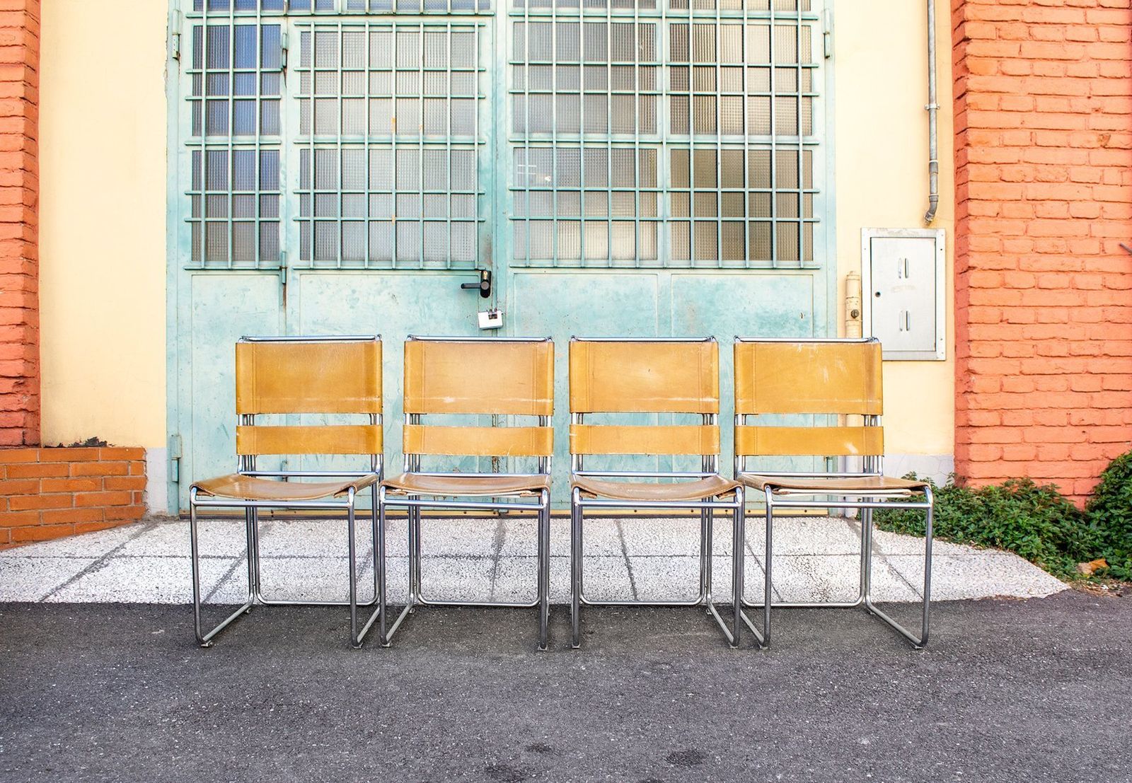 Leather Chairs By Gastone Rinaldi For Rima, 1970s, Set Of 4