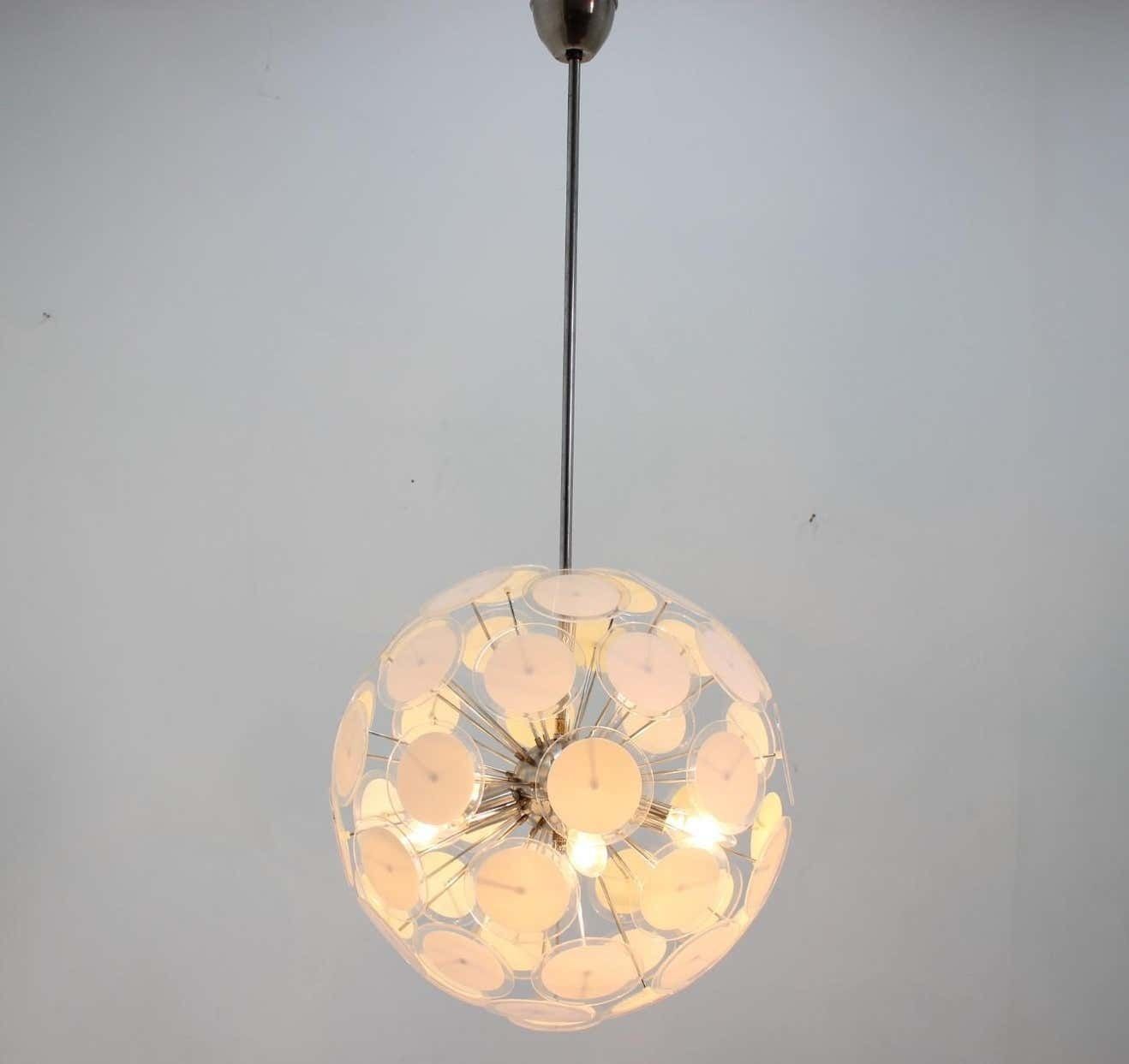 Mid Century Rare Sputnik / Atomic Chandelier, Italy, 1970s