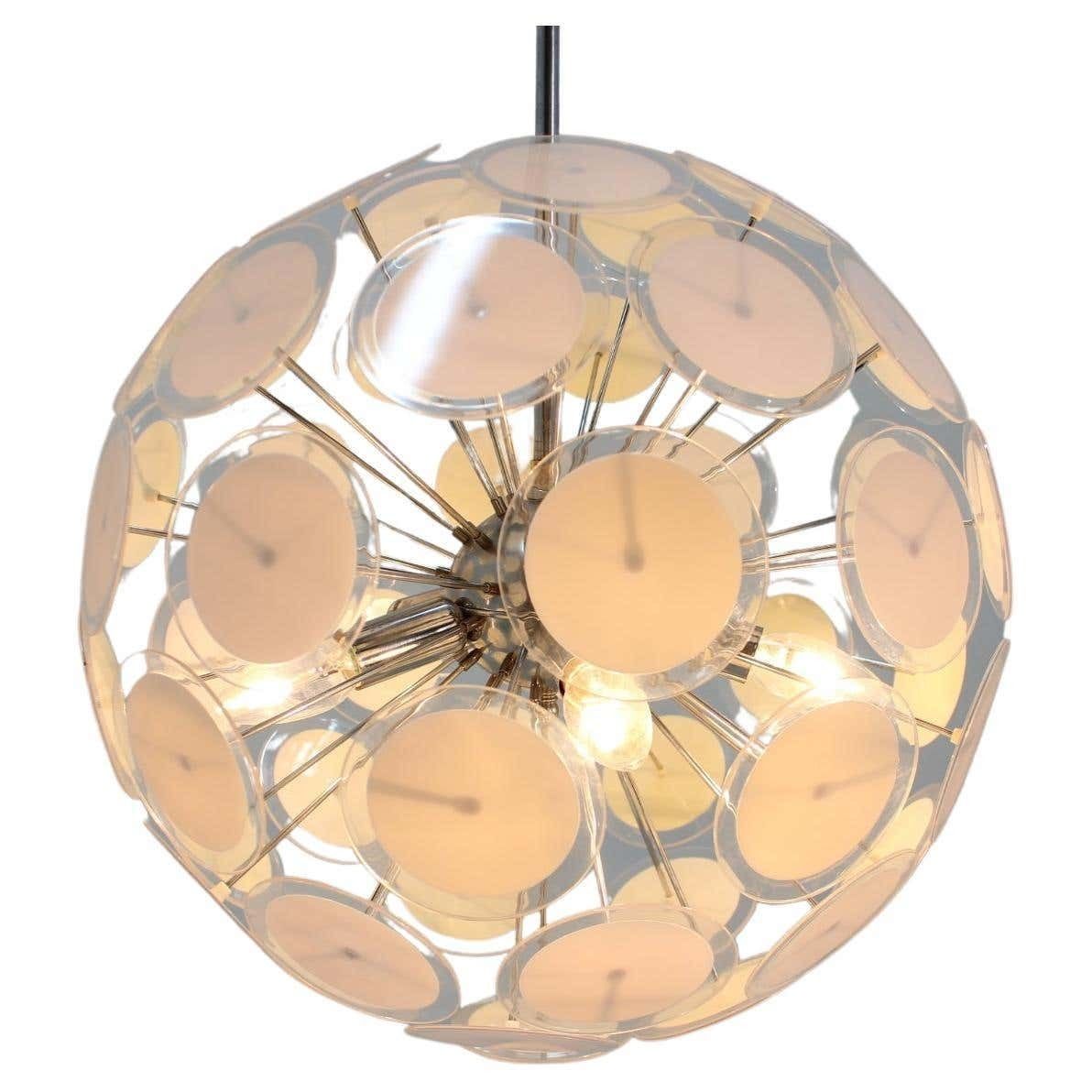 Mid Century Rare Sputnik / Atomic Chandelier, Italy, 1970s photo vintage