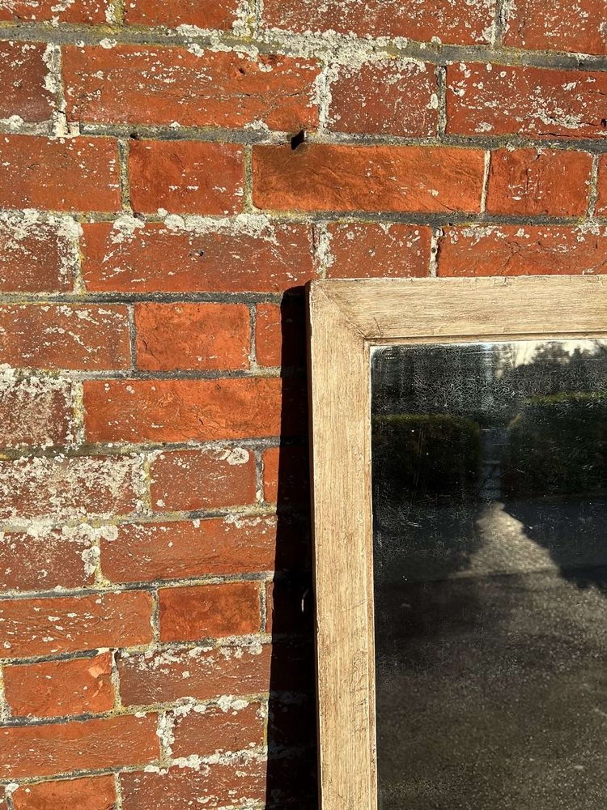 A Fabulous Large Antique French 19th C Painted Bistro Mirror. photo for sale