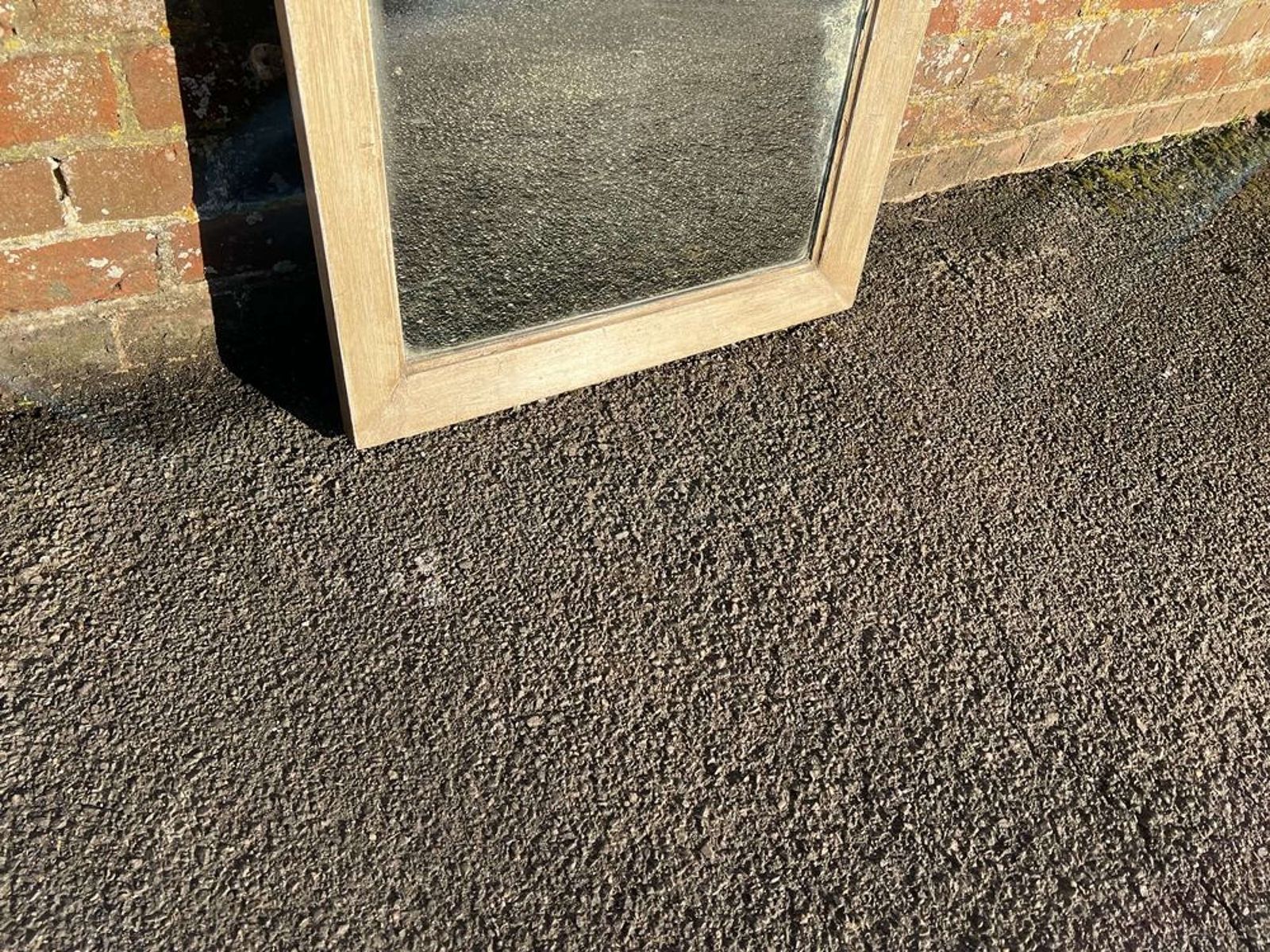 A Fabulous Large Antique French 19th C Painted Bistro Mirror. photo Home Decor