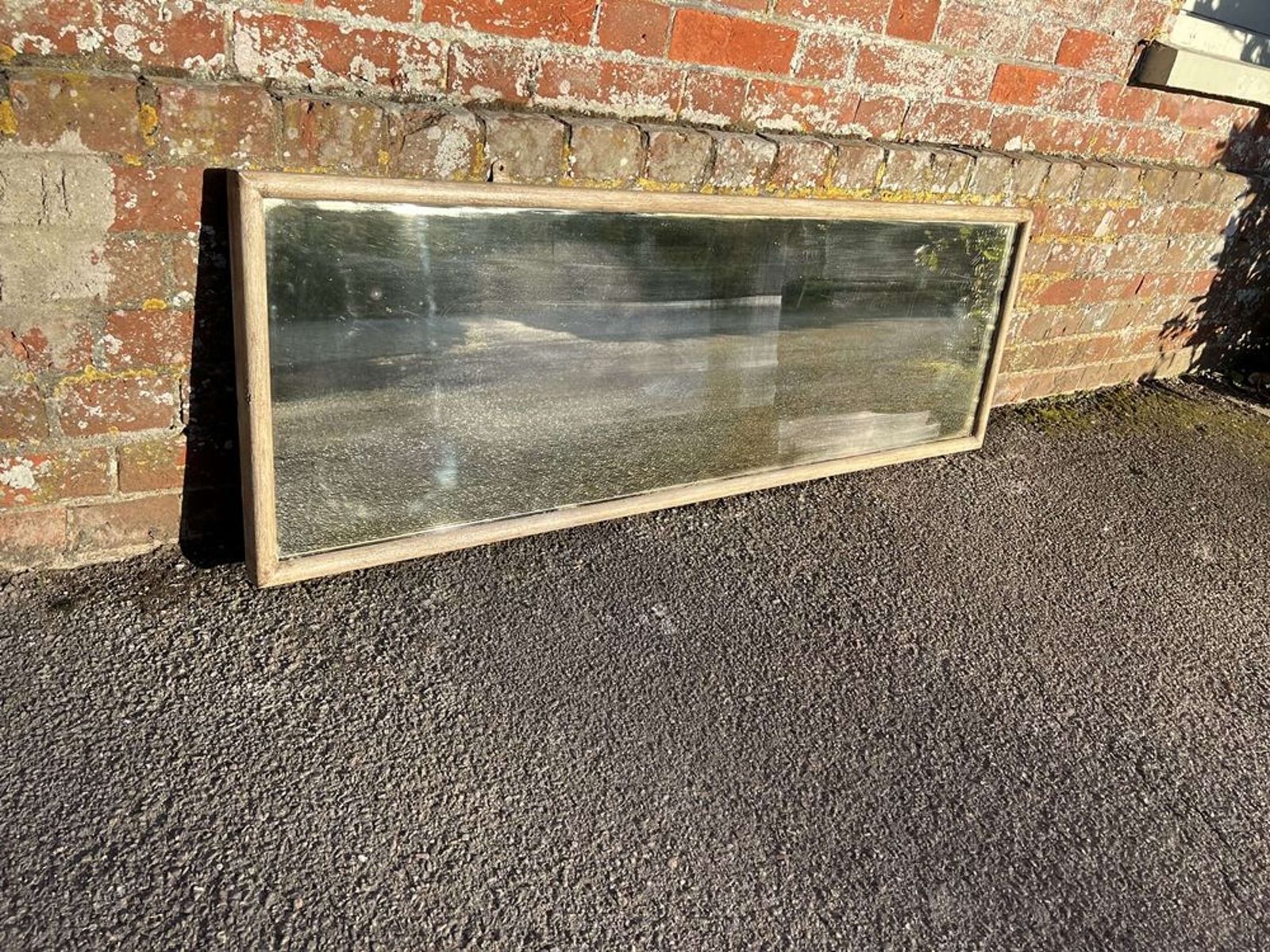A Wonderful Large Antique French 19th Century Painted Bistro Mirror. photo furniture