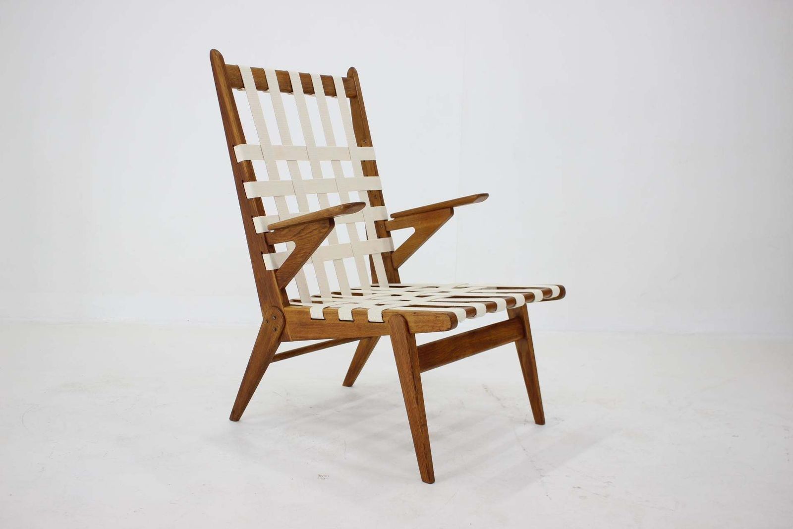 1960s Oak Armchair By Krásna Jizba Czechoslovakia photo furniture