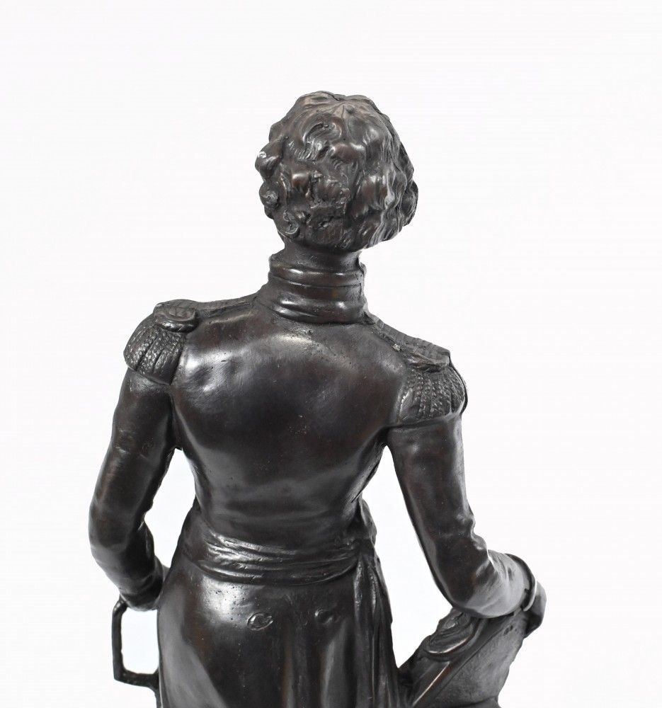 395.0 Bronze Statue Duke Of Wellington Figurine Waterloo English Military photo