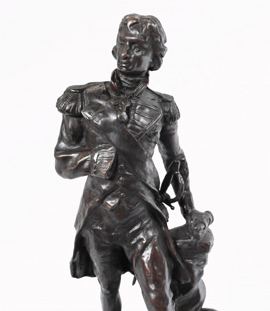 Bronze Statue Lord Admiral Nelson Military War Hero Royal Navy photo buy