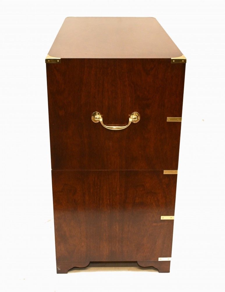Furniture Mahogany Campaign Chest Of Drawers Colonial Furniture photo