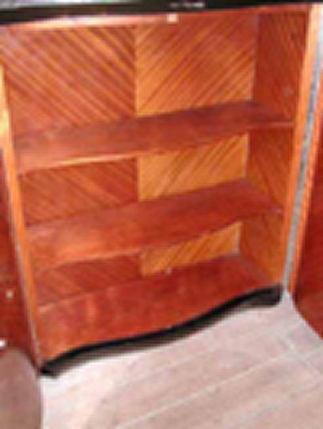 Art Deco Cabinet With Silvered Metal Decoration To Doors photo 3400.0