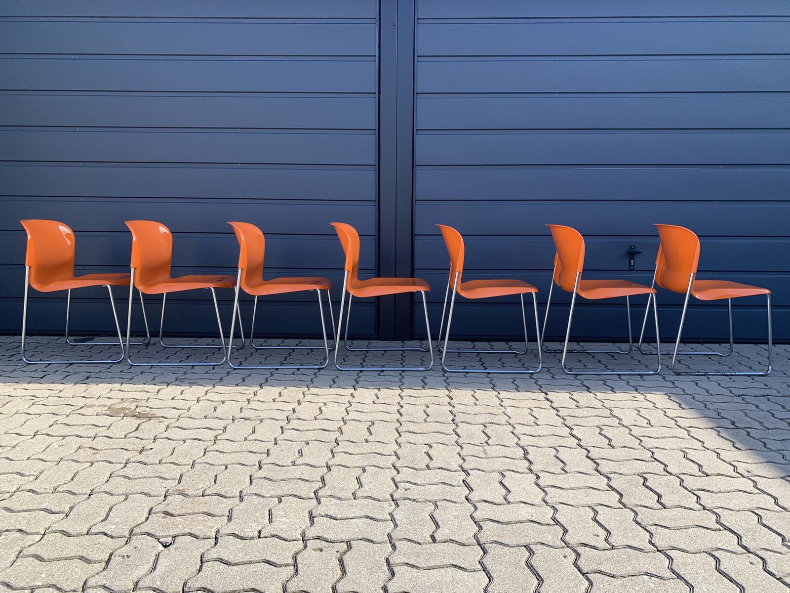 Set Of 7 Swing Chairs Designed By Gerd Lange. Model Sm400k photo for sale