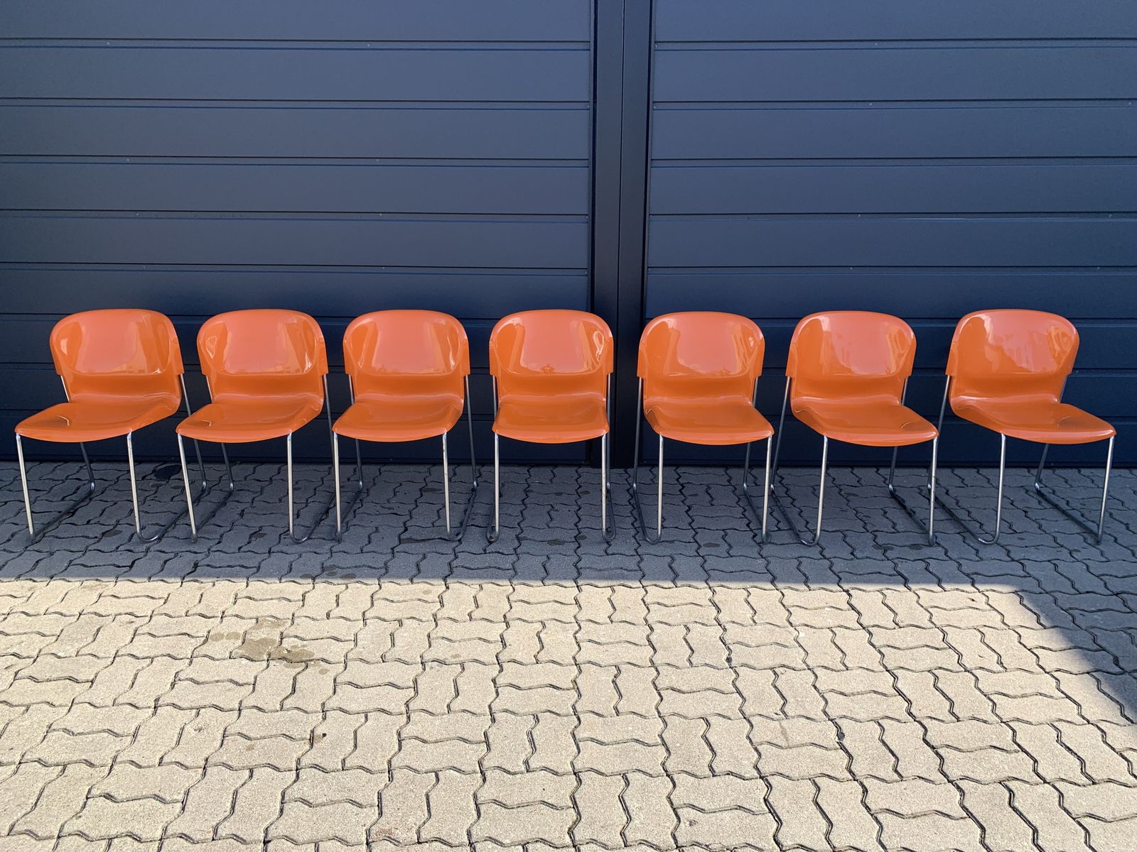 1699.0 Set Of 7 Swing Chairs Designed By Gerd Lange. Model Sm400k photo