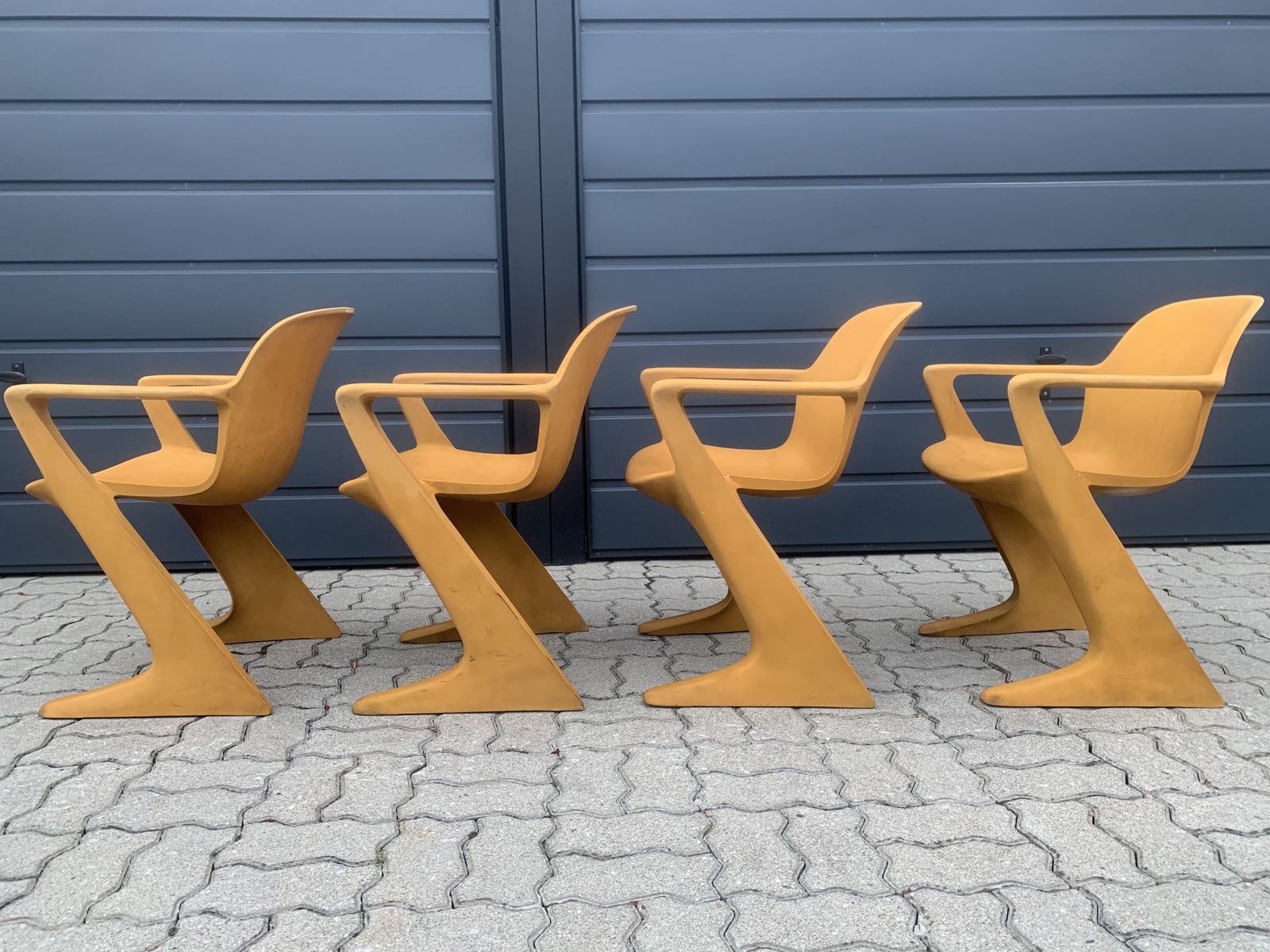 Set Of 4 Kangaroo Chairs Designed By E.Mockl & Siegfried Mehl photo buy