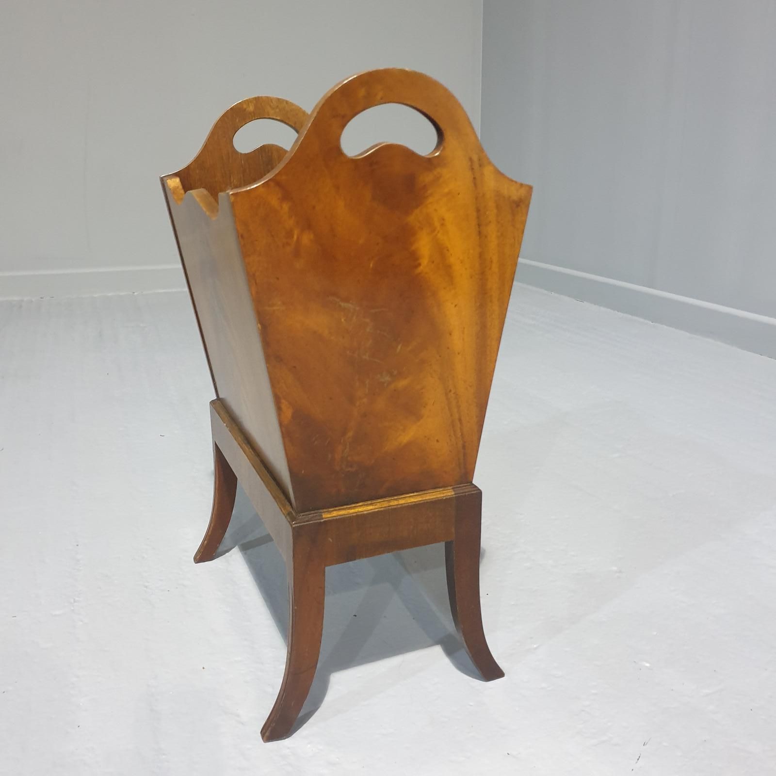 Lovely Mahogany Magazine Rack photo for sale