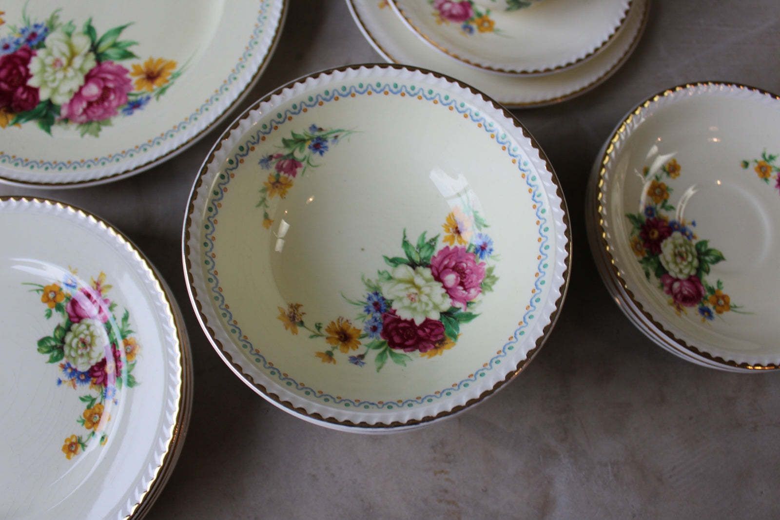 Ridgway Portland Pottery Cobridge Part Tea Service photo vinterior