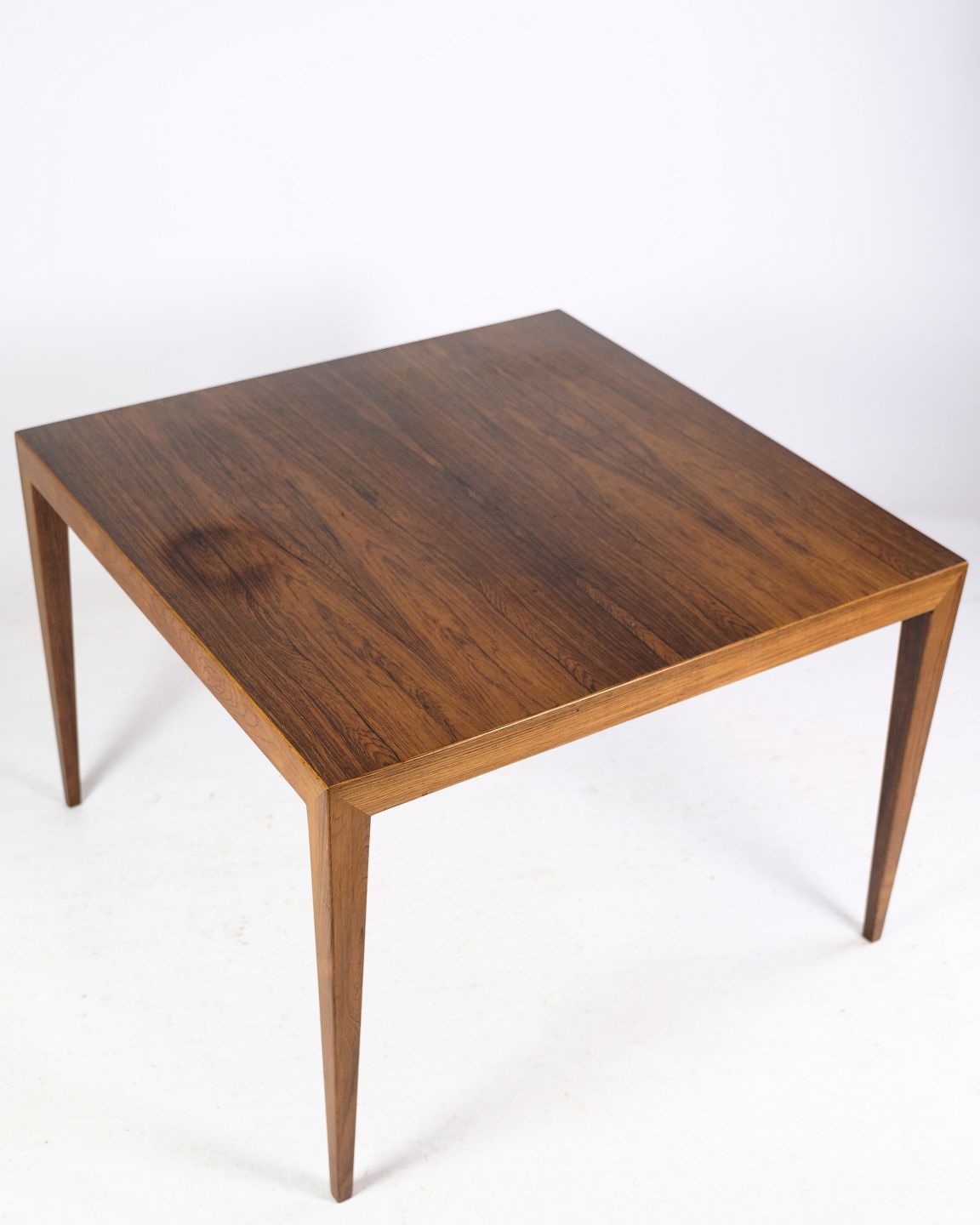 Side Table In Rosewood By Haslev Furniture Factory From 1960s.