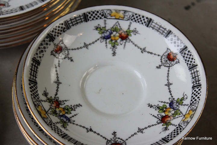95.0 Vintage Art Deco China Tea Set photo
