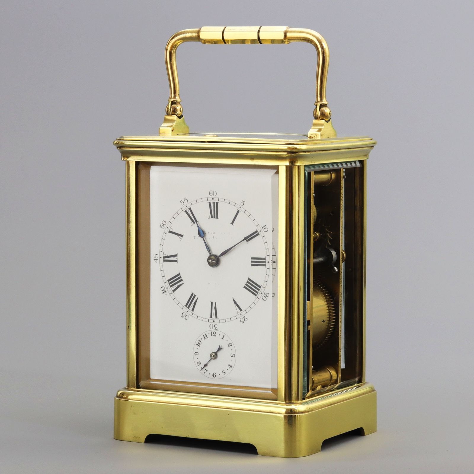 Antique French Striking Repeat Carriage Clock With Alarm By Leroy & Cie C1900 photo for sale