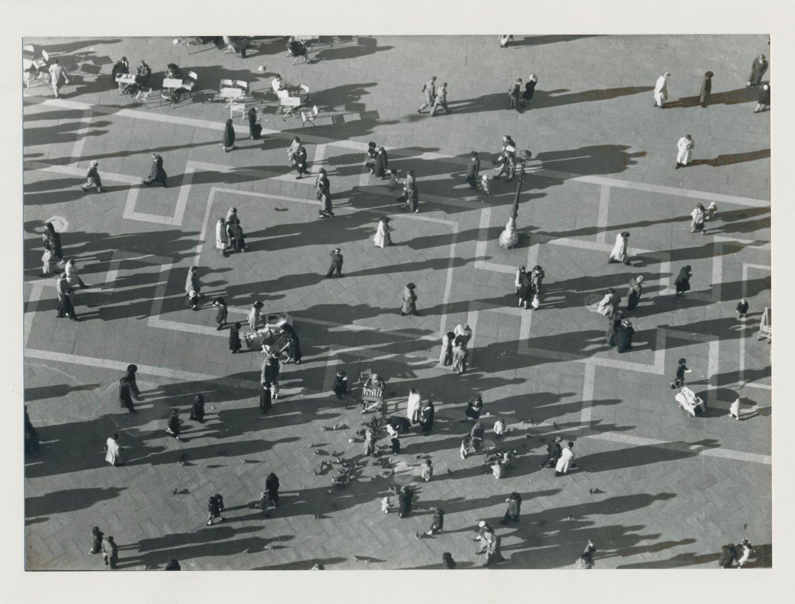 Erich Andres Venice   Crowd From Above, Italy, 1950s