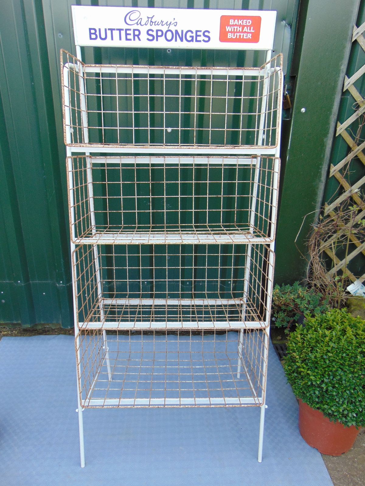 Vintage Cadbury Butter Sponge Retail Advertising Display Stand photo furniture