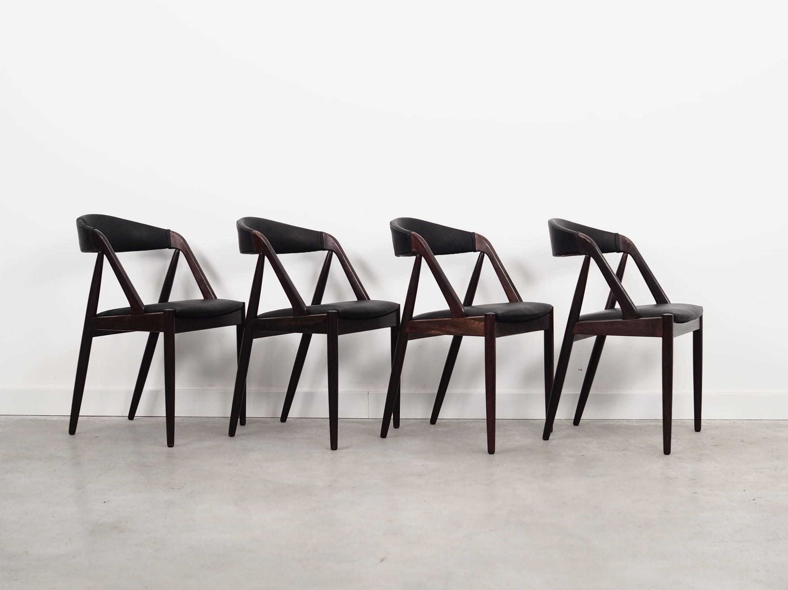 Set Of Four Vintage Chairs, Danish Design, 70s, Made In Denmark photo for sale