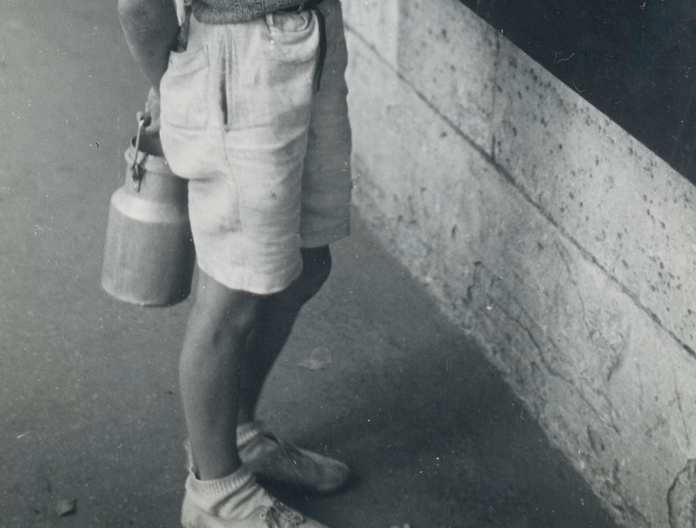 Little Boy; Street Photography; Paris, 1950s, 17,7 X 12,4 Cm 1955 photo for sale