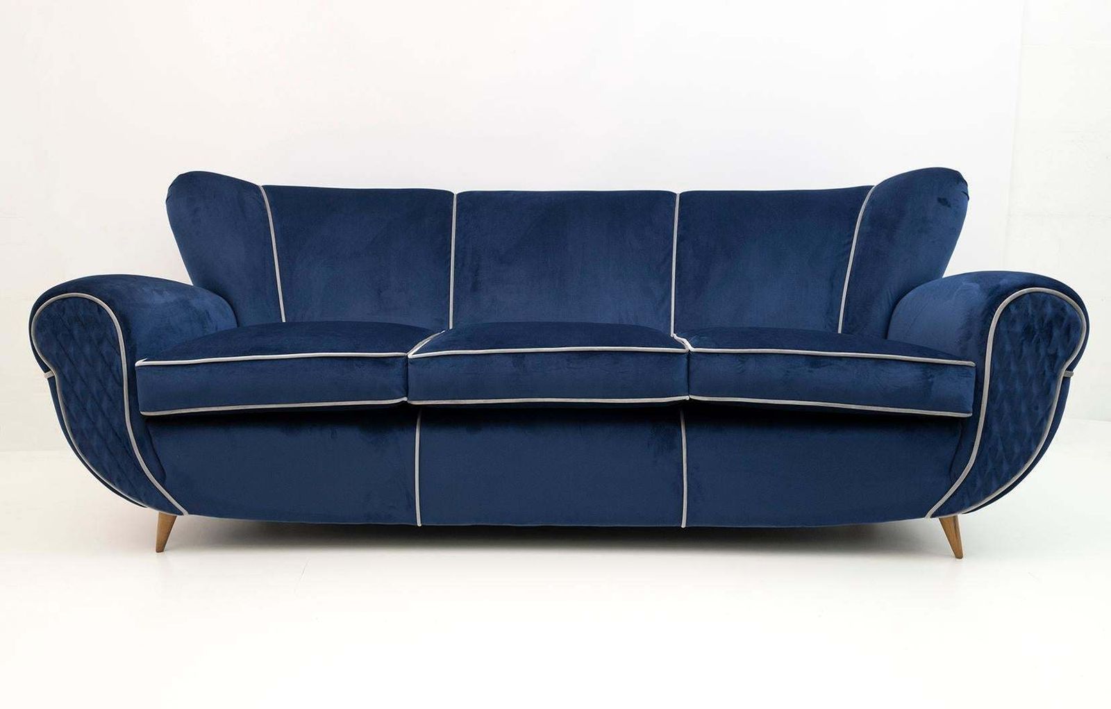 Guglielmo Ulrich Art Deco Italian Velvet Sofa, 1940s photo Furniture