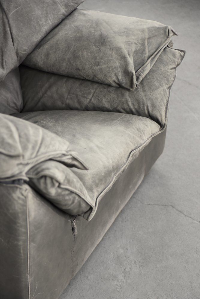 Vintage Danish Monza Lounge Chair In Leather By Jens Juul Eilersen For Niels Eilersen, 1970s photo for sale
