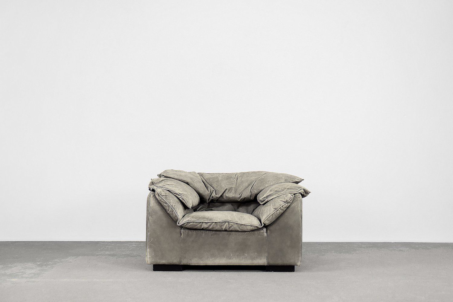 Vintage Danish Monza Lounge Chair In Leather By Jens Juul Eilersen For Niels Eilersen, 1970s photo vintage