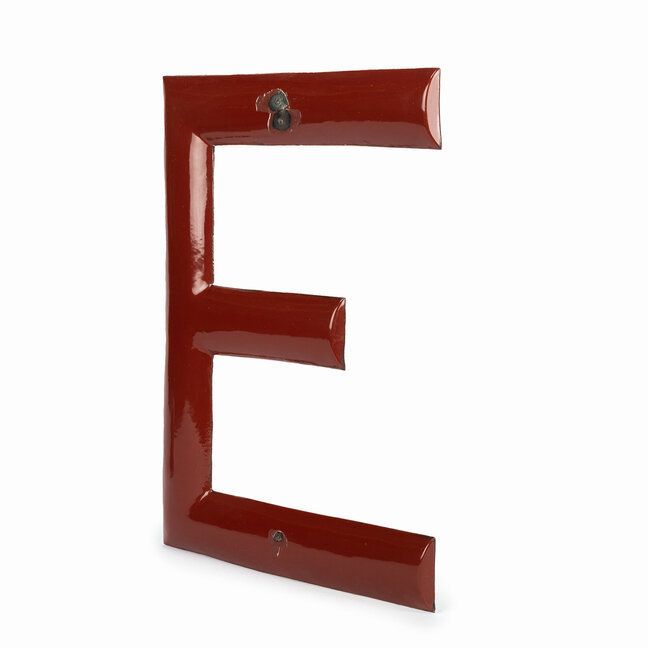 Enameled Letter "E", 1960s, Vintage photo for sale