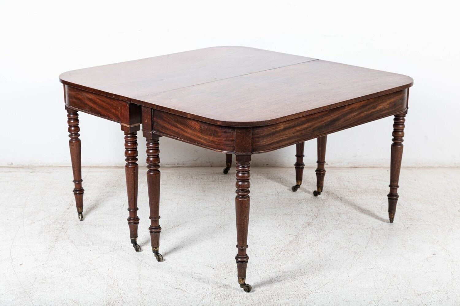 Furniture Pair Of Georgian Mahogany D End Tables photo