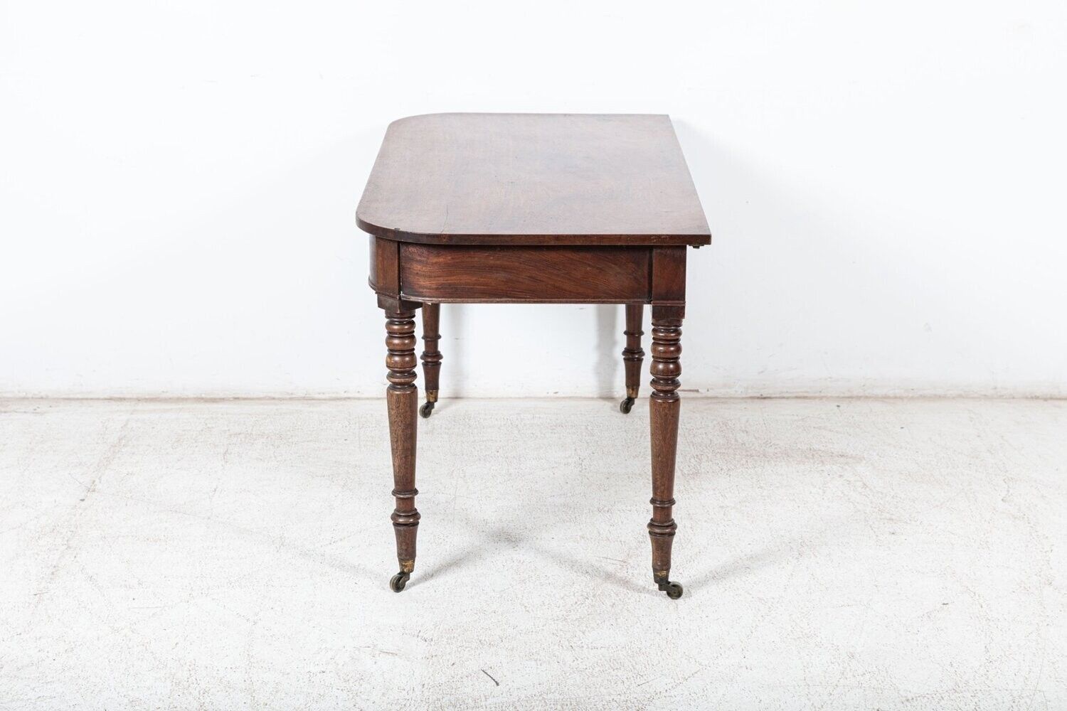 photo vintage Pair Of Georgian Mahogany D End Tables