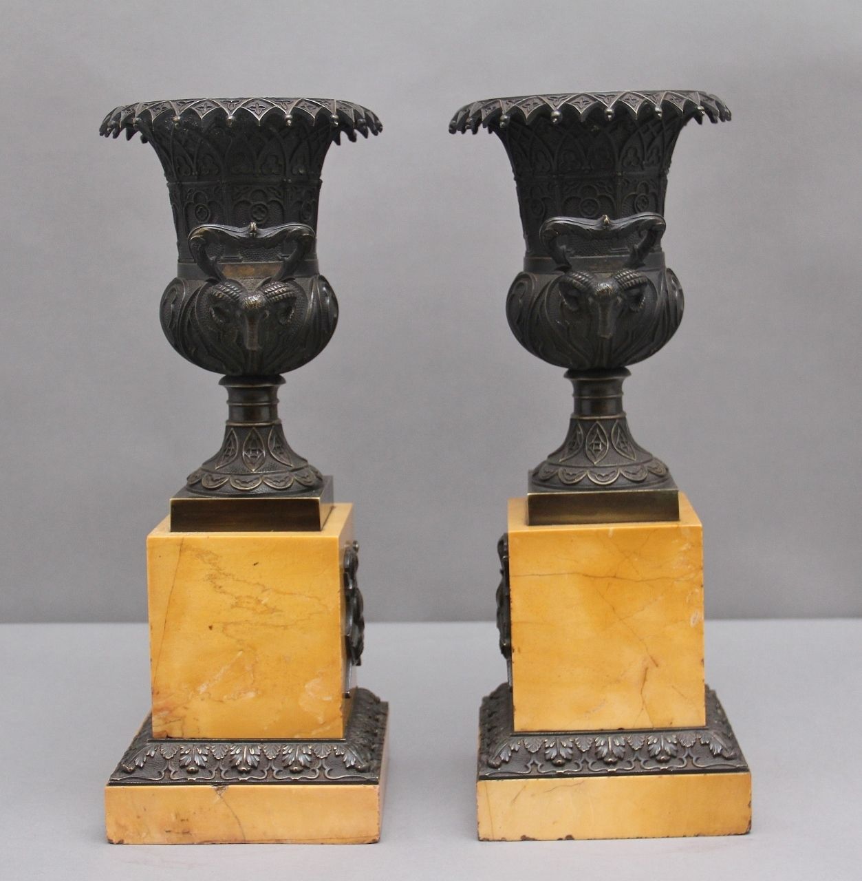 Pair Of Early 19th Century Bronze Urns photo for sale